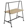 Image de Table de travail collaborative mobile Alto Largeur 160 cm Bois / Métal