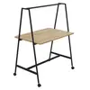 Image de Table de travail collaborative mobile Alto Largeur 140 cm Bois / Métal