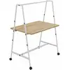 Image de Table de travail collaborative mobile Alto Largeur 140 cm Bois / Métal
