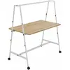 Image de Table de travail collaborative mobile Alto Largeur 160 cm Bois / Métal