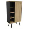 Image de Armoire 1 porte et 3 tablettes Alto Bois / Métal