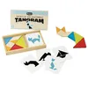 Image de Jeu de tangram en bois - JEUJURA - 8144 - Coffret en bois - 7 pieces - 30 modeles