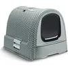 Image de CURVER Bac a litiere pour chats - Bleu gris - Pour chat - 51 x 38,5 x 39,5 cm