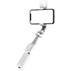 Image de INFLUENCE PRO - Mini perche a selfie Bluetooth 2 en 1 avec eclairage LED - blanc