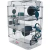 Image de Cage sur 3 étages - ZOLUX - Rody3 trio - Pour hamsters, souris et gerbilles - L 41 x p 27 x h 53 cm - Bleu
