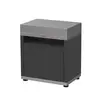 Image de Meuble Tablette pour Cuisine d'Extérieur 80 x 55 cm en Acier Noir Métal