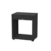 Image de Meuble Ouvert pour Cuisine d'Extérieur 80 x 55 cm en Acier Noir Métal