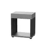 Image de Meuble Ouvert pour Cuisine d'Extérieur 80 x 55 cm en Acier Noir Métal