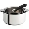 Image de Set 3 casseroles Mutine avec poignée amovible noire
