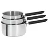 Image de Série de 3 casseroles Mutine 2 fixe avec poignée Bakelite noire