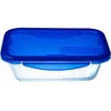 Image de Boîte rectangulaire avec couvercle - PYREX - 1451028 - 30 x 23 cm - 3,30 L - Cook & Go - Base en verre borosilicate
