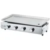 Image de COOKING BOX Plancha a gaz BRASILIA - 4 feux - 10kW - 84x41x24,5 cm - Tout inox - Surface cuisson: 84x34 cm