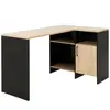 Image de Bureau d'angle Garry noir Bois