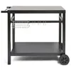 Image de Desserte pour plancha - LIVOO - GS130 - Plateau 85 x 50 cm - Convient pour les planchas 2, 3 ou 4 brûleurs - Finition métal