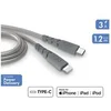 Image de Cable Ultra Renforce C/Lightning 1.2m Recycle Gris
