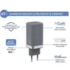 Image de Chargeur Secteur GAN 1 Port C 65W Gris