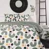 Image de Parure de lit - TODAY - Sunshine - 2 personnes - 240x220cm - Coton - Vert - Autres motifs