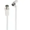 Image de CABLE ANTENNE COAXIAL COUDE 2M BLANC