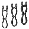 Image de Lot de 3 USB-C vers USB-C : 0.5/1/2 M Noir