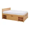 Image de Lit rangement bois massif Tara 140 x 200 cm Bois