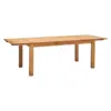 Image de Table à manger rectangulaire chêne massif avec rallonges 6 à 10 personnes Luminescence Bois