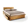 Image de Lit rangement bois massif Tania 140 x 190 cm Bois