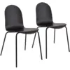 Image de Lot de 2 chaises hêtre teinté Riaz Bois / Métal