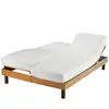 Image de Protège matelas molleton coton bio lits duo Mona 2 x 80 x 200 cm Coton bio molleton