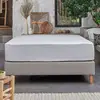 Image de Protège matelas super épais molleton coton recyclé, Maëronn 90 x 190 cm Coton recyclé