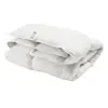 Image de Couette chaude 70%duvet de canard Argenté et enveloppe coton percale Carla 140 x 200 cm