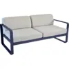 Image de Canapé 2 Places Bellevie Gris Flanelle en Aluminium Métal / Tissus