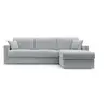 Image de Canapé d'angle convertible et réversible tissu recyclé déhoussable Aubin