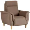 Image de Fauteuil relax electrique tissu coton lin Bergen