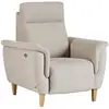 Image de Fauteuil relax electrique tissu coton lin Bergen