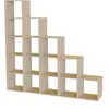 Image de Etagère escalier bois massif grande version Elio Bois