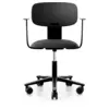 Image de Chaise de bureau assise capitonnée avec accoudoirs Tion 2140 Métal / Tissus