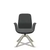 Image de Fauteuil de bureau à dossier inclinable pieds bois Ellie Pro 20HW Bois / Tissus