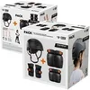 Image de Pack avec Kit de protection pour enfants Classic Helmet Noir