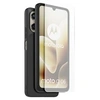 Image de Pack arrière semi-rigide et Protège-écran en verre trempé Noir et Transparent pour Motorola Moto G06 et G06 Power