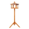 Image de PawHut Mangeoire sur pied nichoir a plateau station a oiseau bois pour exterieur 113 cm