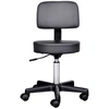 Image de HOMCOM Tabouret à roulettes a hauteur réglable et pivotant avec dossier ergonomique Aosom France
