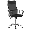 Image de HOMCOM Fauteuil Manager Ergonomique Dossier Respirant Assise Réglable Pivotant Noir Aosom France