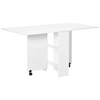 Image de HOMCOM Table de cuisine salle a manger pliable amovible tres pratique en panneaux de particules