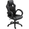 Image de HOMCOM Chaise Bureau Luxe Pivotant Fauteuil Ordinateur Manager Noir
