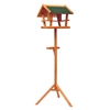 Image de HOMCOM Mangeoire pour oiseaux sauvages sur Pied Abris à oiseaux nichoir a Plateau Station a Oiseaux Bois pour Exterieur 150cm