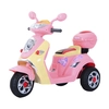 Image de HOMCOM Moto scooter électrique pour enfants 6 V env. 3 Km/h 3 roues et topcase effet lumineux et sonore rose