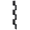 Image de HOMCOM Étagère d'angle Murale à 5 Niveaux Hauteur 120 cm Forme de Zigzag en Bois Noire