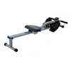 Image de HOMCOM Rameur d'appartement appareil de Fitness et musculation cardio training écran LCD multifonction acier gris et noir