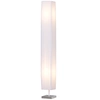 Image de HOMCOM Lampe lampadaire colonne sur pied decoration salon moderne lumière tamisée 40 W 14L x 14l x 120H cm inox blanc