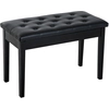 Image de HOMCOM Tabouret de Piano avec Coffre de Rangement en Similicuir Noir 76 x 36 x 50 cm